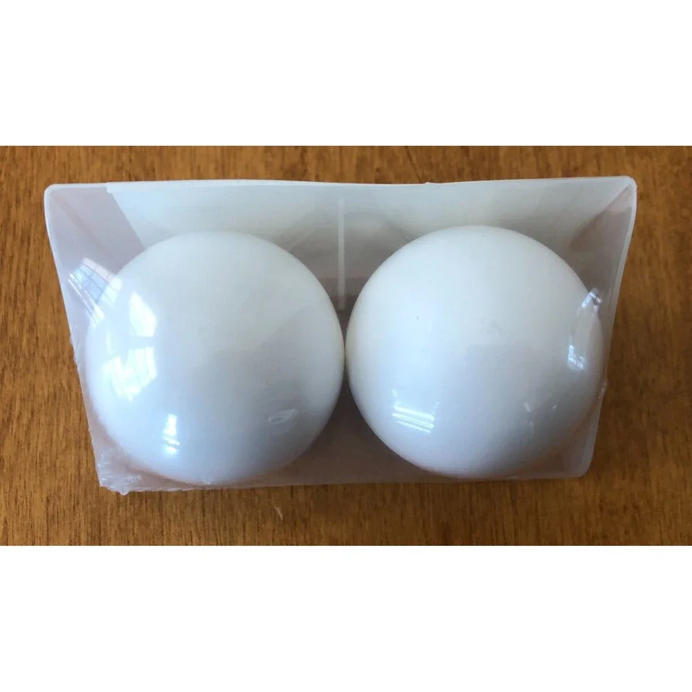 IKEA Vasentlig Curtain Rod End Caps Pair Round White Set of 2 002.171.94 NEW